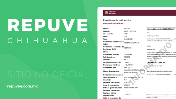 REPUVE Chihuahua