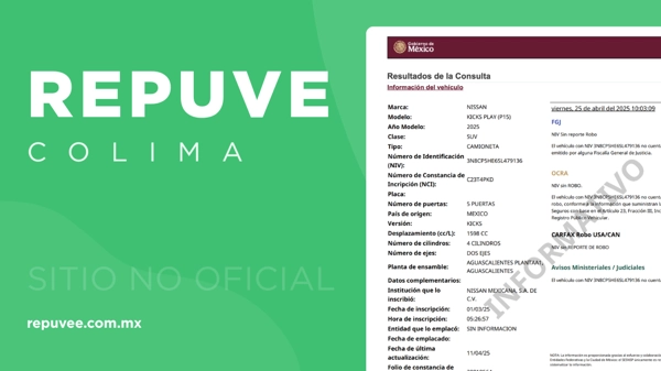 REPUVE Colima